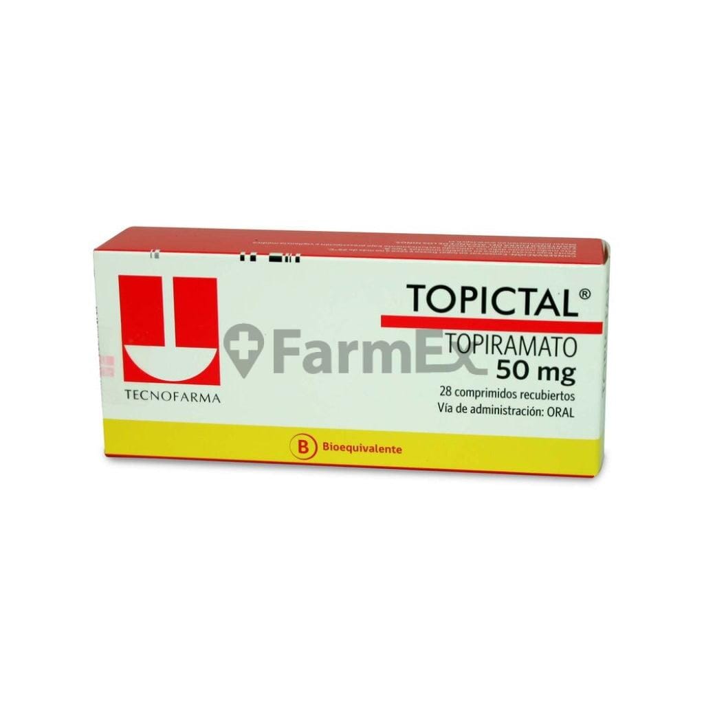 Topictal 50 mg x 28 comprimidos Farmex-Pluxee-Persistente